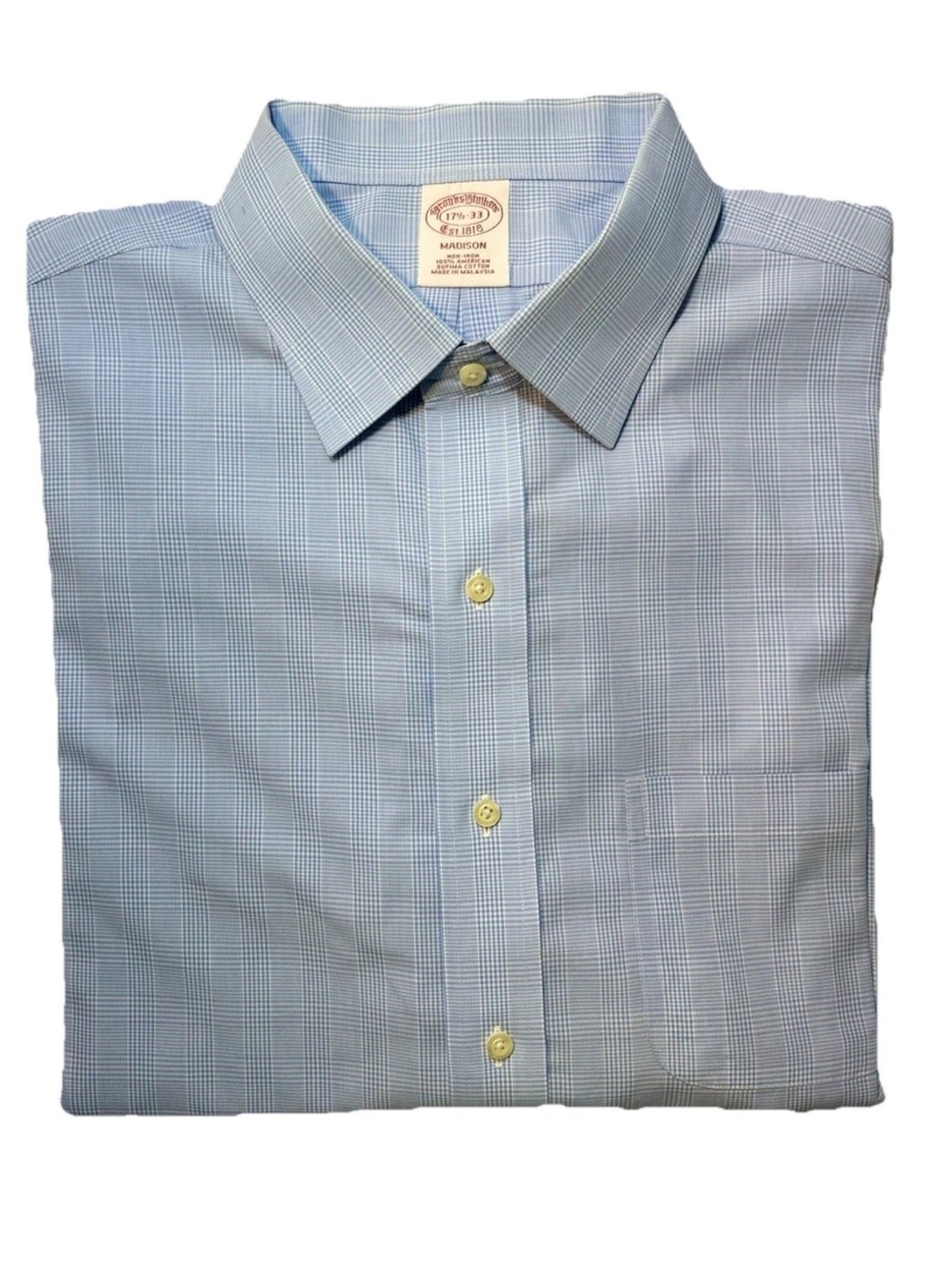 Brooks Brothers Madison Men’s Dress Shirt XL 17.5-33 Long Sleeve non iron